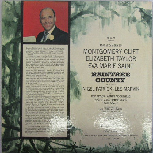 Raintree County (An Original Soundtrack Recording) - Green, Johnny (VG+) (Vinyl LP)