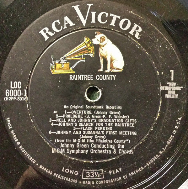 Raintree County (An Original Soundtrack Recording) - Green, Johnny (VG+) (Vinyl LP)