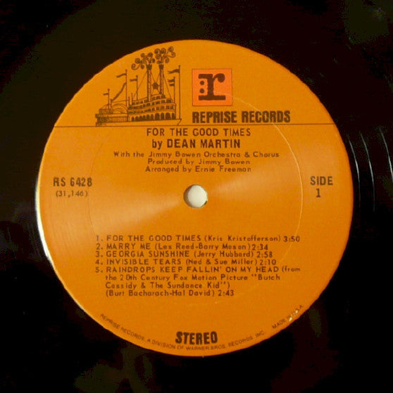 Martin, Dean - For The Good Times (VG+) (Vinyl LP)