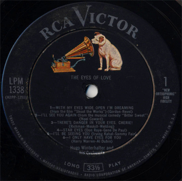 Winterhalter, Hugo Orchestra - The Eyes Of Love... (VG) (Vinyl LP)