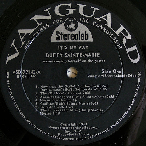 Sainte-Marie, Buffy - It's My Way! (VG+) (Vinyl LP)