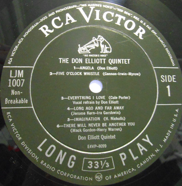 Elliott, Don Quintet - The Don Elliott Quintet (VG+) (Vinyl LP)