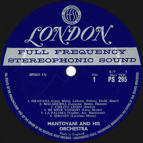 Mantovani And His Orchestra - Latin Rendezvous (Vinyl, VG) (Vinyl LP)