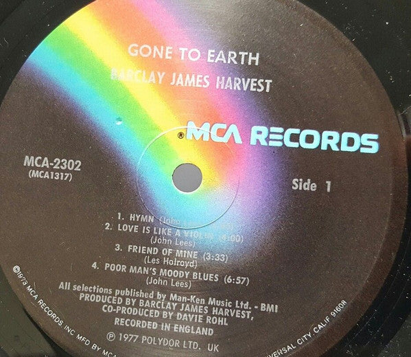 Barclay James Harvest - Gone To Earth (VG) (Vinyl LP)