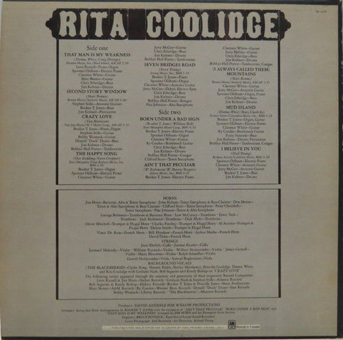 Coolidge, Rita - Rita Coolidge (VG) (Vinyl LP)