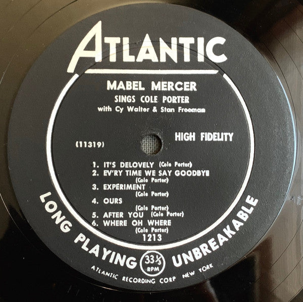 Mercer, Mabel - Mabel Mercer Sings Cole Porter (VG+) (Vinyl LP)