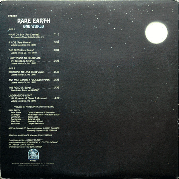 Rare Earth - One World (VG) (Vinyl LP)
