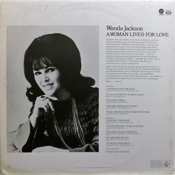 Jackson, Wanda - A Woman Lives For Love (NM or M-) (Vinyl LP)