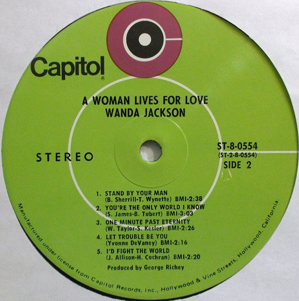 Jackson, Wanda - A Woman Lives For Love (NM or M-) (Vinyl LP)