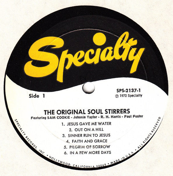 Original Soul Stirrers Featuring Sam Cooke - The Original Soul Stirrers Featuring Sam Cooke (Vinyl, VG+) (Vinyl LP)
