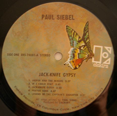 Siebel, Paul - Jack-Knife Gypsy (G+) (Vinyl LP)