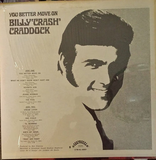 Craddock, Billy 'Crash'  - You Better Move On (NM or M-) (Vinyl LP)