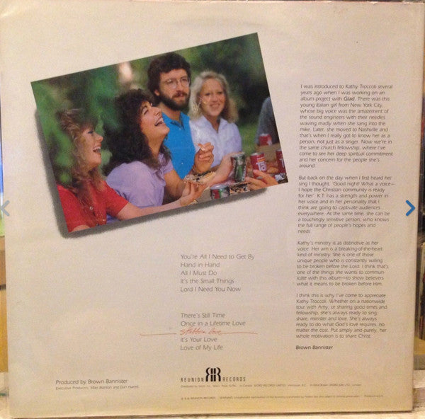Troccoli, Kathy - Stubborn Love (VG+) (Vinyl LP)