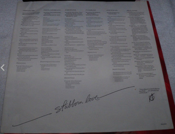 Troccoli, Kathy - Stubborn Love (VG+) (Vinyl LP)