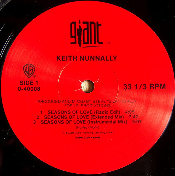 Nunnally, Keith - Seasons Of Love (VG+) (Vinyl LP)