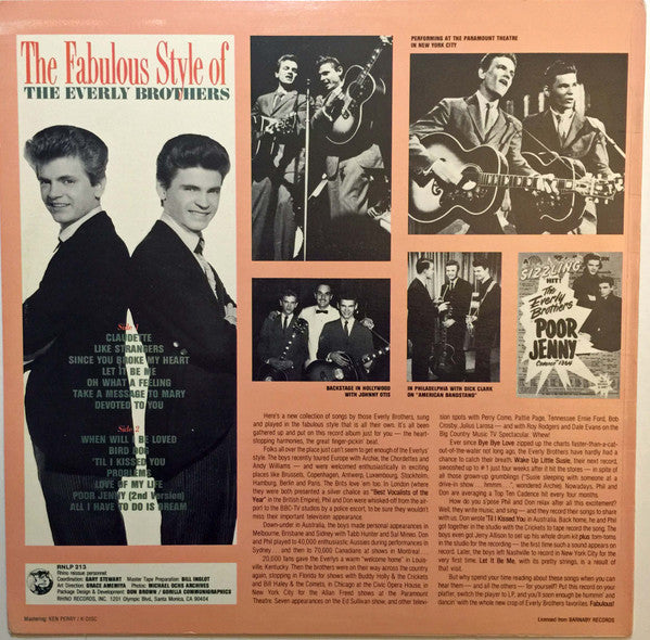 Everly Brothers - The Fabulous Style Of The Everly Brothers (M) (Vinyl LP)