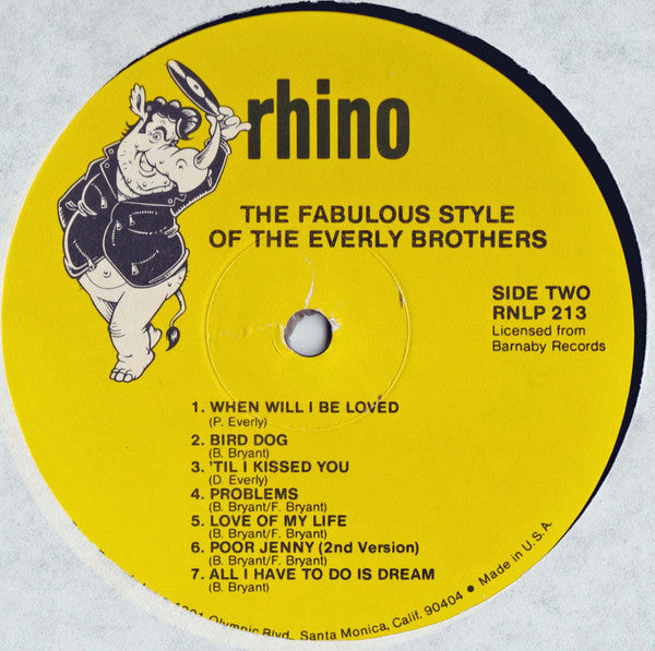 Everly Brothers - The Fabulous Style Of The Everly Brothers (M) (Vinyl LP)