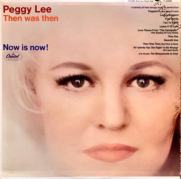 Lee, Peggy - Then Was Then And Now Is Now (VG) (Vinyl LP)