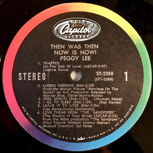 Lee, Peggy - Then Was Then And Now Is Now (VG) (Vinyl LP)
