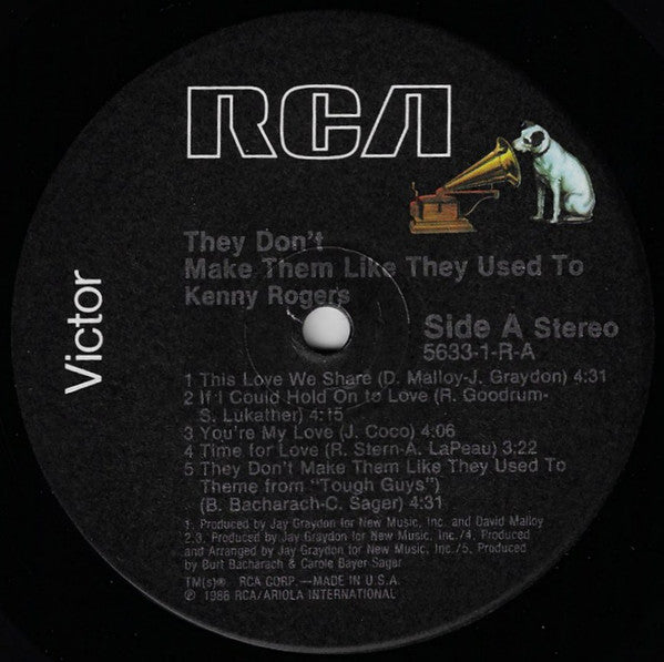 Rogers, Kenny - They Don't Make Them Like They Used To (Vinyl, M) (Vinyl LP)