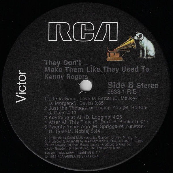 Rogers, Kenny - They Don't Make Them Like They Used To (NM or M-) (Vinyl LP)