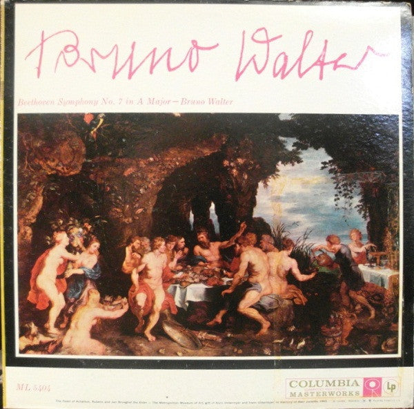Walter, Beethoven - Symphony No. 7 In A Major (VG+) (Vinyl LP)