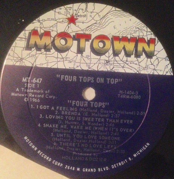 Four Tops - Four Tops On Top (G+) (Vinyl LP)