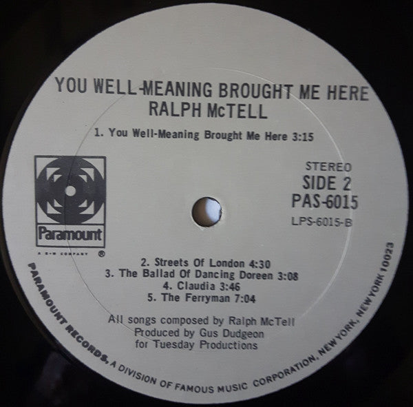McTell, Ralph - You Well-Meaning Brought Me Here (VG+) (Vinyl LP)