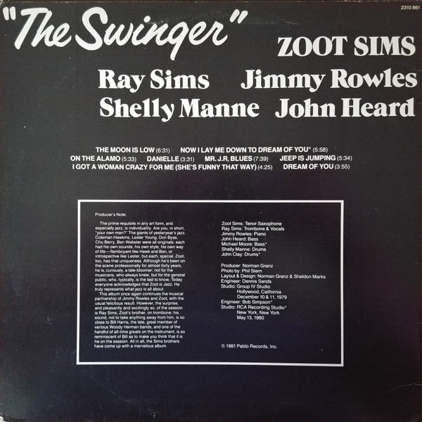 Sims, Zoot - The Swinger (Vinyl, VG+) (Vinyl LP)