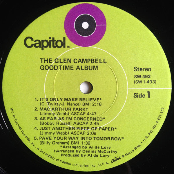 Campbell, Glen - The Glen Campbell Goodtime Album (VG) (Vinyl LP)