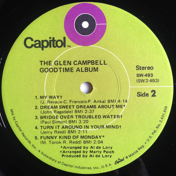 Campbell, Glen - The Glen Campbell Goodtime Album (VG) (Vinyl LP)