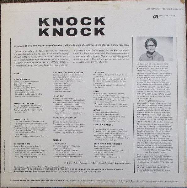 Medical Mission Sisters - Knock Knock (VG) (Vinyl LP)