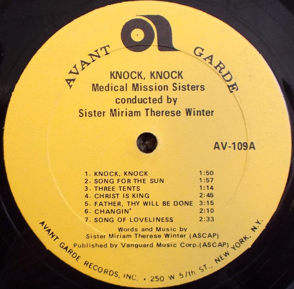 Medical Mission Sisters - Knock Knock (VG) (Vinyl LP)