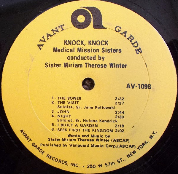 Medical Mission Sisters - Knock Knock (VG) (Vinyl LP)