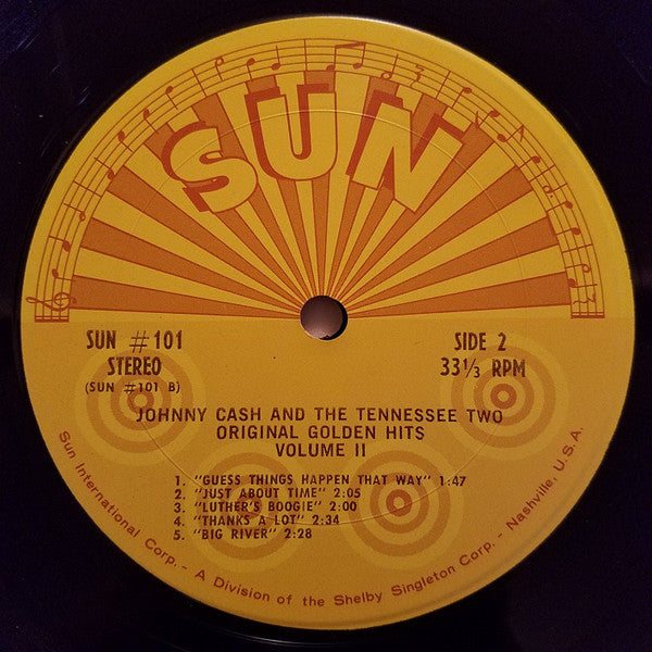 Cash, Johnny And The Tennessee Two - Original Golden Hits Volume II (Vinyl, VG+) (Vinyl LP)