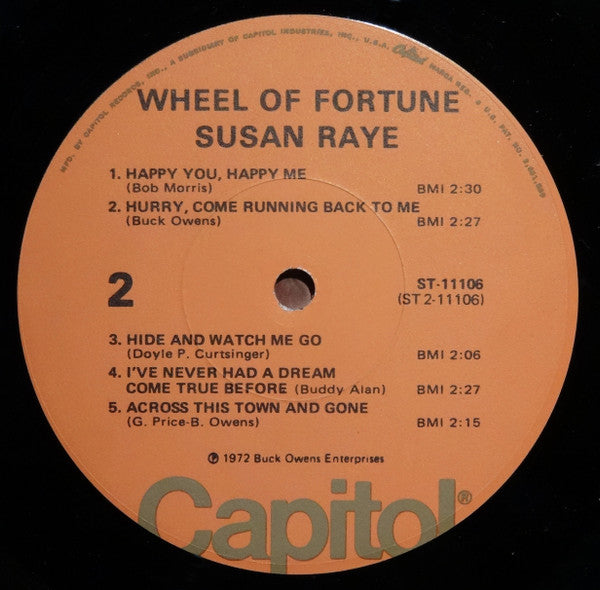 Raye, Susan - Wheel Of Fortune (VG+) (Vinyl LP)