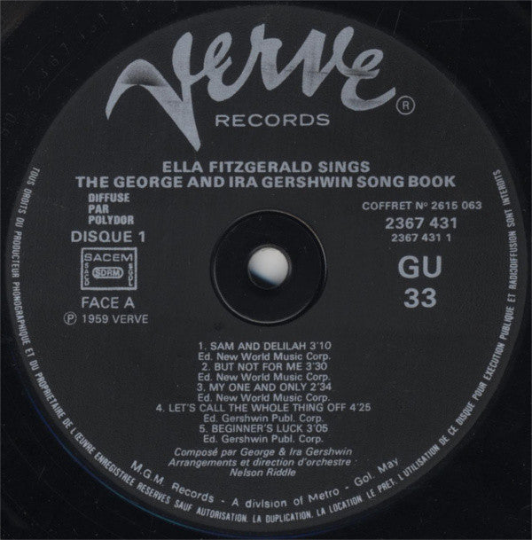 Fitzgerald, Ella - Sings The George And Ira Gershwin Song Book (Vinyl, VG+) (Vinyl LP)