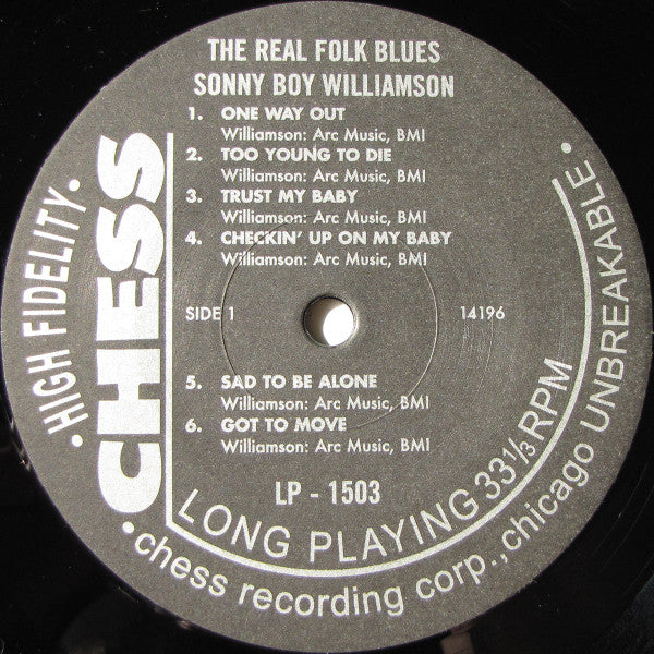 Williamson, Sonny Boy - The Real Folk Blues (Vinyl, VG+) (Vinyl LP)