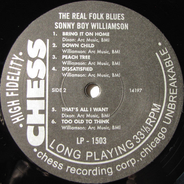 Williamson, Sonny Boy - The Real Folk Blues (Vinyl, VG+) (Vinyl LP)