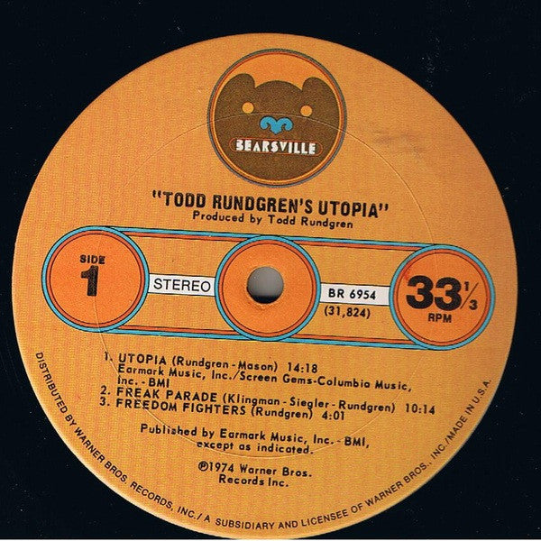 Rundgren's, Todd Utopia - Todd Rundgren's Utopia (Vinyl, VG) (Vinyl LP)