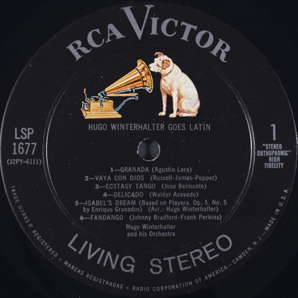Winterhalter, Hugo - Hugo Winterhalter Goes . . . Latin (VG) (Vinyl LP)