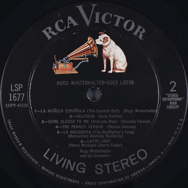 Winterhalter, Hugo - Hugo Winterhalter Goes . . . Latin (VG) (Vinyl LP)