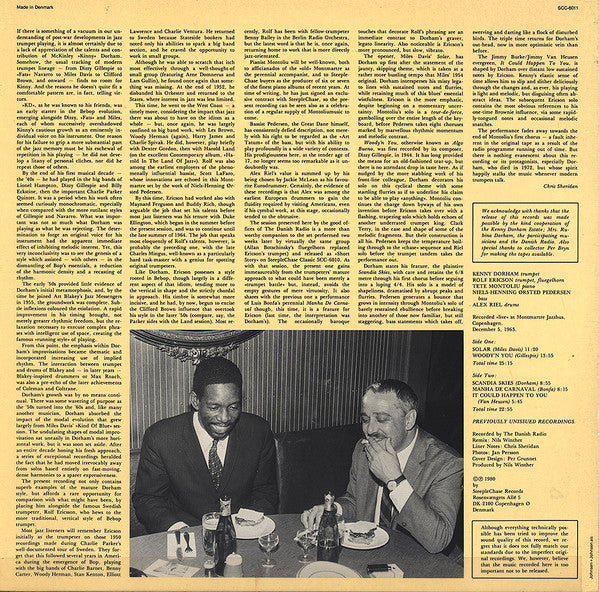 Dorham, Kenny Quintet - Scandia Skies (Vinyl, NM or M-) (Vinyl LP)