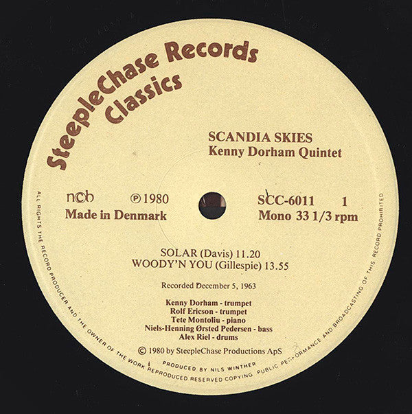 Dorham, Kenny Quintet - Scandia Skies (Vinyl, NM or M-) (Vinyl LP)