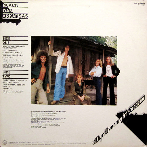 Black Oak Arkansas - 10yr Overnight Success (VG+) (Vinyl LP)