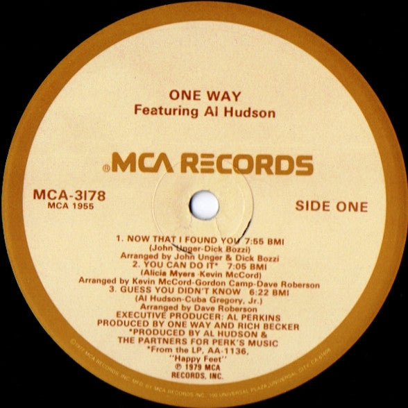 One Way Featuring Al Hudson - One Way Featuring Al Hudson (NM or M-) (Vinyl LP)