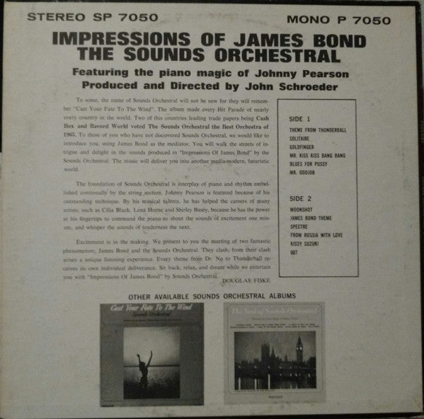 Sounds Orchestral - Impressions Of James Bond (VG+) (Vinyl LP)