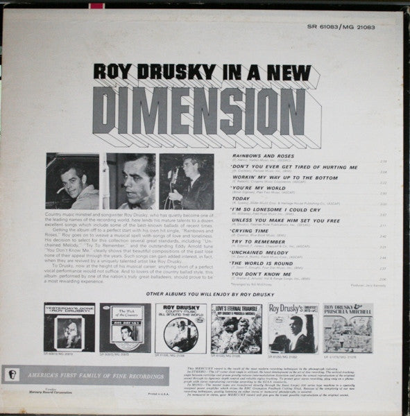 Drusky, Roy - In A New Dimension (VG) (Vinyl LP)