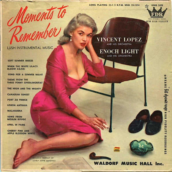 Lopez, Cincent And His Orchestra and Enoch Light And His Orchestra - Moments To Remember (VG+) (Vinyl LP)