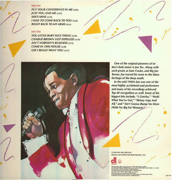 Tex, Joe - J.T.'s Funk (Vinyl, VG+) (Vinyl LP)